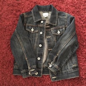 Boys dark denim jacket.